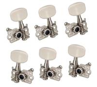 6 Pezzi Chitarra Acustica Corde Aperte Pulsante 3L 3R Meccanica Chiave Piolo Accordatori Accessori