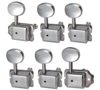 6 pezzi chitarra sinistra destra testa macchina sintonizzazione pioli 6 corde accordatore manopola strumento a corda riparazione sostituzione parti accessori argento