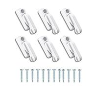 6 Pezzi Chiusura di Sicurezza per Finestra e Porta, Window Sash Jammers in Lega di Alluminio, Serrature di Sicurezza per Porta e Finestra, Blocca Porta e Finestra di Sicurezza per Bambini