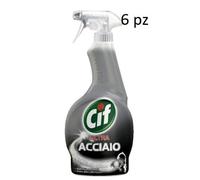 6 pezzi Cif Ultra Spray Acciaio, Anticalcare