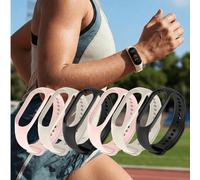 6 pezzi Cinturino per orologio in silicone TPU colore unito compatibile con Xiaomi Smart Band 3 4 6 5 7 8 9 10, MI Watch, cinturino in silicone, accessori per smartwatch unisex, ritorno a scuola Mi Ba