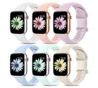 6 Pezzi Cinturino Silicone Compatibile Con Cinturino Apple Watch 40mm 41mm 38mm