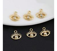 6 pezzi Ciondolo con occhio del sole e totem, occhio del diavolo, accessori per orecchini, bracciali, collane, perfetto regalo fatto a mano per l'estate Tagli UnicaRame