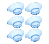 6 pezzi ciotola da parrucchiere trasparente ciotola tintura per fai da te