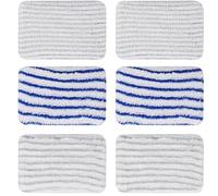 6 pezzi Clean and Steam Lingette, Clean and Steam Accessori, Serpillere Scopa Vapore per Rowenta Clean & Steam ZR850002 ZR005801 ZR005804 (Grigio e Blu)