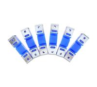 6 Pezzi Clip di Isolamento Acustico per Soffitto, Gomma Blu, Metallo | Riduce il Rumore Strutturale, per Soffitti in Cartongesso e Resilienti, Uso in Studi e Ambienti