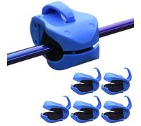 6 pezzi clip di supporto per canna da pesca multifunzione riutilizzabili antiscivolo | per acqua di mare, fiume, lago, ruscello, jigging poco profondo, pesca alla traina, festa