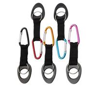 6 Pezzi Clip in Silicone per Borraccia, Gancio per Cintura e Zaino | Aggancio Leggero a Mani Libere, per Ciclisti e Escursionisti, Uso Quotidiano in Città Colore Casuale