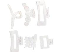 6 Pezzi Clip per Trasparenti Mollettone per Spessi e Sottile per Stili Vari