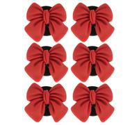 6 Pezzi Clip Profumato per Bocchette Auto Fiocco Rosso in Resina | Diffusori Auto, Decorazioni per Bocchette di Aerazione Auto, Effetto Rapido, Tampone Profumato
