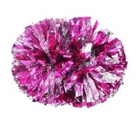 6 pezzi colorati pompon di plastica for cheerleading metallizzati for feste sportive da club, danze e tifo per Venti Sportivi