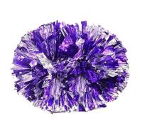 6 pezzi colorati pompon di plastica for cheerleading metallizzati for feste sportive da club, danze e tifo per Venti Sportivi