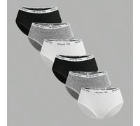 6 pezzi/confezione Slip in cotone con elastico a triangolo con lettere per ragazze adolescenti, stile semplice, confezione di biancheria intima per ragazze 14Y,13Y,16Y,15YLetterePoliestere