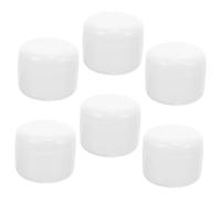 6 Pezzi Contenitore Crema Ricaricabile 50ml in Pp Bianco | Formato Compatto, Dosaggio Semplice, Chiusura Anti-perdita, Adatto a 1.7oz