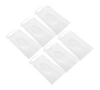 6 Pezzi Contenitore Salviette Umidificate, Portatile Coperchio | Struttura Rigida Trasparente, Ampia Apertura di Estrazione, Tracolla Rinforzata, per Passeggino e Asilo