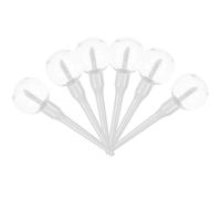 6 Pezzi Contenitore Vuoto per Lucidalabbra Lecca Bianco in Plastica | Ricaricabile e Riutilizzabile, Grande Capacità, Portatile, Forma Originale, per Cosmetici e Uso Quotidiano