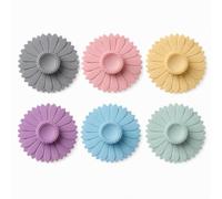 6 Pezzi Coperchi Silicone, Forma a Fiore, Coperchio per Tazza | Coperchi silicone, Sicuro e durevole, coperchio per tazza, Non facile da far scivolare, Adatto per tazze