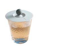 6 pezzi coperchio sigillato antipolvere for tè e caffè rotondo universale for tazza portatile for for in silicone accessori for tazze Per tazze(Grey Cup Lid)
