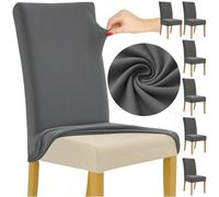 6 Pezzi Coprisedie con Schienale Vestisedia Elasticizzati Universali Eleganti