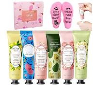 6 Pezzi Crema Mani Natale, Regali Natale Donna, Calze Donna Calzini Divertenti con Scritta in Lingua Tedesca "Bitte nicht Stören", Calze Simpatiche donna, Idee Regalo donnas per Compleanno