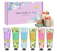 6 pezzi crema per le mani, piccolo regalo per donne, crema per le mani, mini uomini, 30 g, crema per le mani molto secche, set di crema idratante naturale, festa della mamma e compleanno