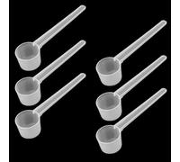 6 pezzi cucchiai dosatori, cucchiaio dosatore grammi, misurino proteine, 5 g, 10 ml, con creatore di scala, per cuocere, cucinare, caffè, detersivo in polvere, polvere proteica