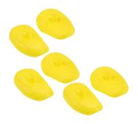 6 Pezzi Cuffie Paraorecchie in Silicone per Tintura Chioma, Gialle | Riutilizzabili e Leggere, Facili da Pulire, per Lavaggio al Lavello e Salone, per Donne