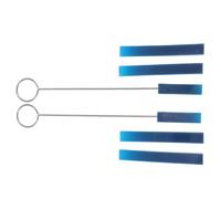 6 Pezzi Cunei in Gomma per Accordare Pianoforte Verticale Blu | Strumento Pieghevole Isolamento delle Corde, Superficie Liscia, per Cura Domestica e Prove