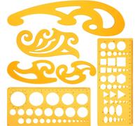 6 Pezzi Curva Francese E Righello Di Modello Set Strumento Modello Di Disegno Mo