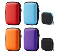 6 Pezzi Custodia Carte da Gioco, Robusta Scatola Porta Carte da Gioco con Cerniera, Scatola Protettiva per UNO Flip, Custodia per Cartes Impermeabile e Resistente All'umidità per Cuffie e Cavi Dati