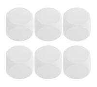 6 Pezzi Dadi in Schiuma Bianca, Cubi 4 Pollici per Pittura | Attività Creative e Lavori Manuali, Superficie Vuota per Decorare, Lotto da 4 Pezzi, Colore Bianco