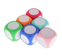 6 Pezzi Dado Cancellabile in Schiuma Eva 6cm per Giochi Matematici | Cubo Leggero, Superficie Scrivibile a Secco, per Attività Didattiche in Aula e Educazione Fisica