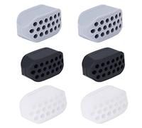 6 pezzi dell'allenatore muscolare della linea della mascella, massaggiatore del silicone, strumento di masticazione dell'allenatore della linea del muscolo del collo facciale del viso.