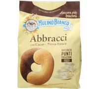 6 pezzi di abbracci mulino bianco biscotti con cacao e panna fresca - 700 gr