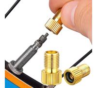 6 pezzi di adattatore per valvola della bicicletta, adattatore per gonfiare gli pneumatici, converte da Presta a Schrader, connettore/convertitore gonfiabile in ottone per pompa della bicicletta (1,5