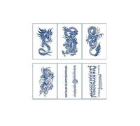 6 Pezzi Di Adesivi Per Tatuaggi, Succo Di Erbe Della Durata Di Due Settimane, Adesivi Per Tatuaggi Impermeabili, Di Lunga Durata E Semipermanenti