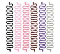 6 pezzi di aiuto per intrecciare i capelli, aiuto per la treccia, strumento per la lavorazione dei capelli, alla moda, French Hair Styling Clip Twist Braid