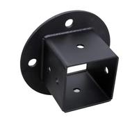 6 pezzi di ancoraggi for base palo in metallo robusto for ringhiere di recinzione, pannelli for la privacy, gazebo, pergole e staffe di supporto for cassette postali