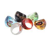 6 pezzi di anello in in stile etnico: anello in tribale boemo -