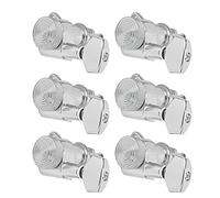 6 Pezzi di Bloccaggio Chitarra St Tuning PEG Metal Electric Set Kit Tasto Tasto Kit Silver6 Pagnello Destro Set di Bloccaggio Sundazione Sundazione Pegguuitar Tuning Macchina (Six set di pulsanti