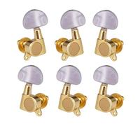 6 pezzi di bloccaggio per corde di chitarra, teste di macchine per accordatura, 2L 4R, resistenti all'usura Testa Dell'accordatore Per Chitarra (Color : Gold)