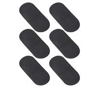 6 pezzi di cerotti professionali per ambliopia per il trattamento degli occhi pigri, grado medico, morbidi e confortevoli, design a copertura totale, protezione oscurante, blocca (Nera)