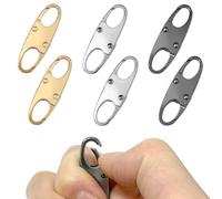 6 pezzi di clip di blocco, lucchetti per bagagli, clip per borse, lucchetto da viaggio, antifurto per zaino, per viaggi, campeggio, sport all'aria aperta (colore misto)
