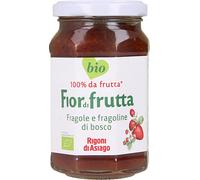 6 pezzi di confettura bio di fragole e fragoline di bosco fior di frutta rigoni