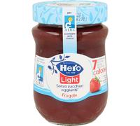 6 pezzi di confettura di fragole hero light senza zuccheri aggiunti - 280 gr