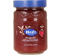 6 pezzi di confettura extra di fragole di stagione hero - 350 gr