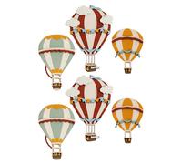 6 pezzi di decorazioni murali a tema mongolfiera per la cameretta dei bambini -