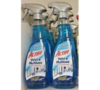 6 Pezzi di Drtersivo Actiff Vetri e Multiuso da 750ml