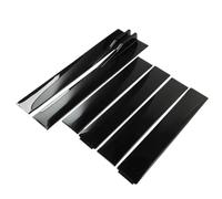 6 Pezzi Di Estensioni Per Minigonne Laterali Per Auto 2 M/2,2 M Splitter Per Alette Separatore Per Paraurti Ala Laterale Per Q50 Q60 Q70 G25 G37 Gonna Laterale Estension(Shiny black 2m)