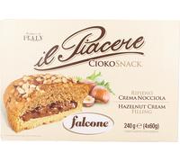 6 pezzi di falcone il piacere tortina nocciola gr 50 x 4
